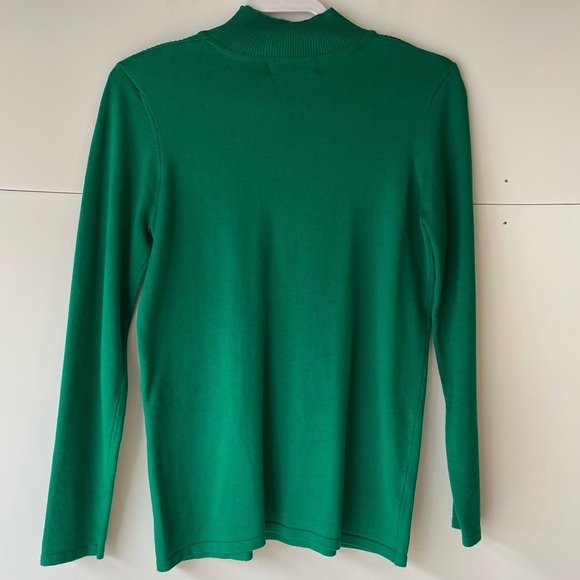 Green Sweater Blouse Top Shirt Button Sleeves St Patrick's Day Sweater, Sz M - Picture 12 of 12